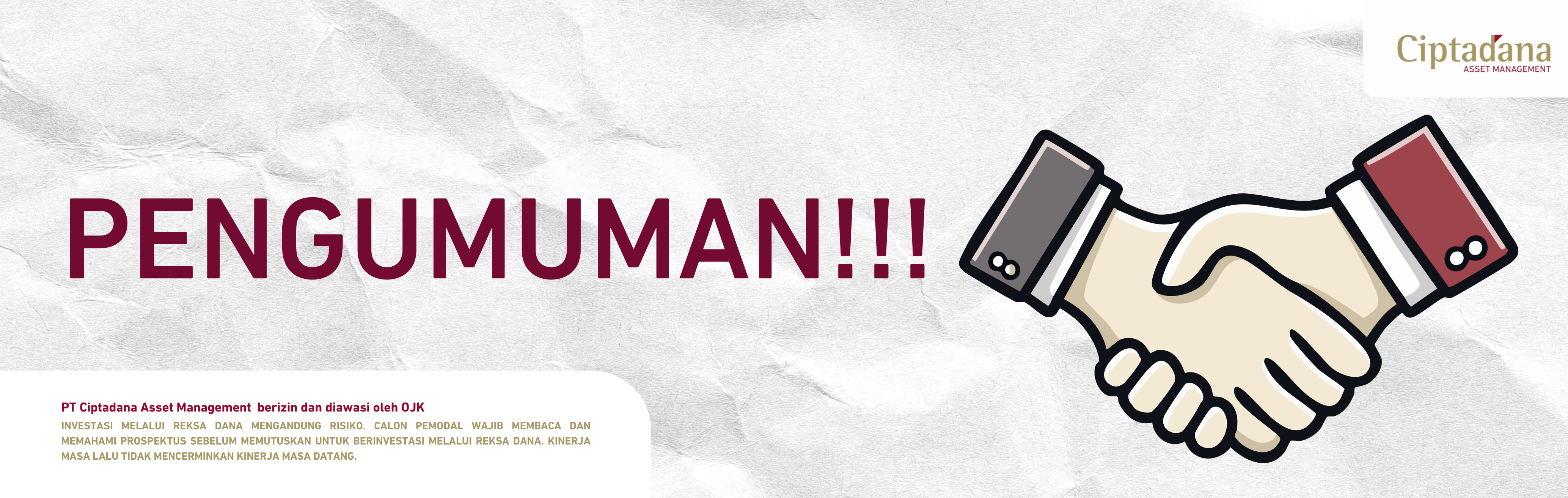 Banner panjang pengumuman