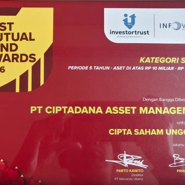  atas  cipta saham unggulan awards investortrust 2026